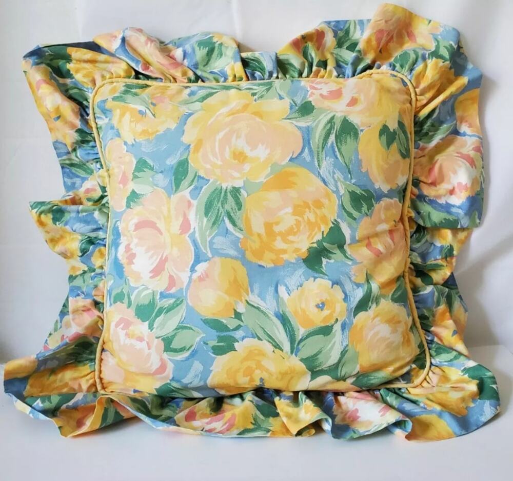 Vintage Discontinued Croscill Fiesta Decorative Throw Pillow